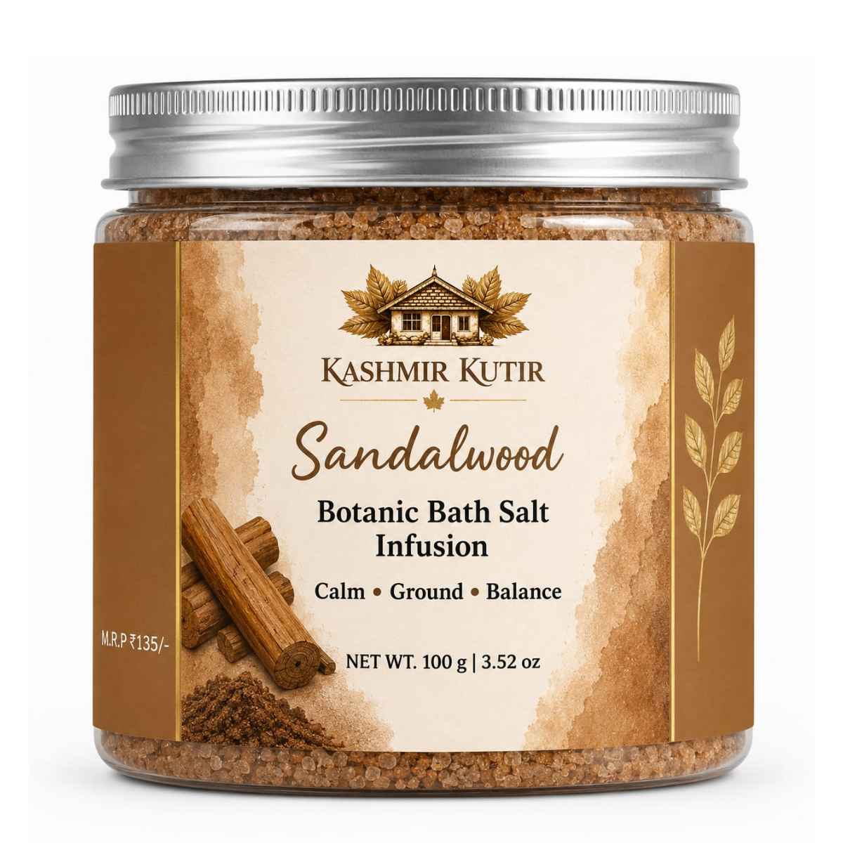 Botanic Bath Salts | Lavender, Rose, Jasmine & Sandalwood | Kashmir Kutir